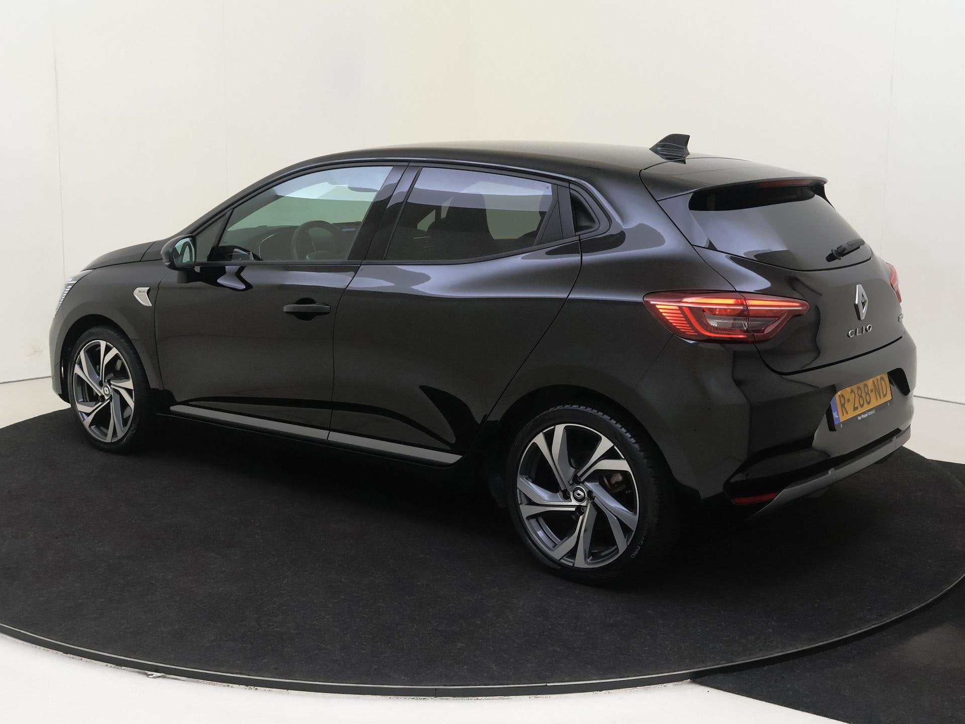 Renault Clio 1.6 E-Tech Hybrid 145 R.S. Line | Pack Advanced, Auto's, Renault, Gebruikt, Euro 6, Leder en Stof, Zwart