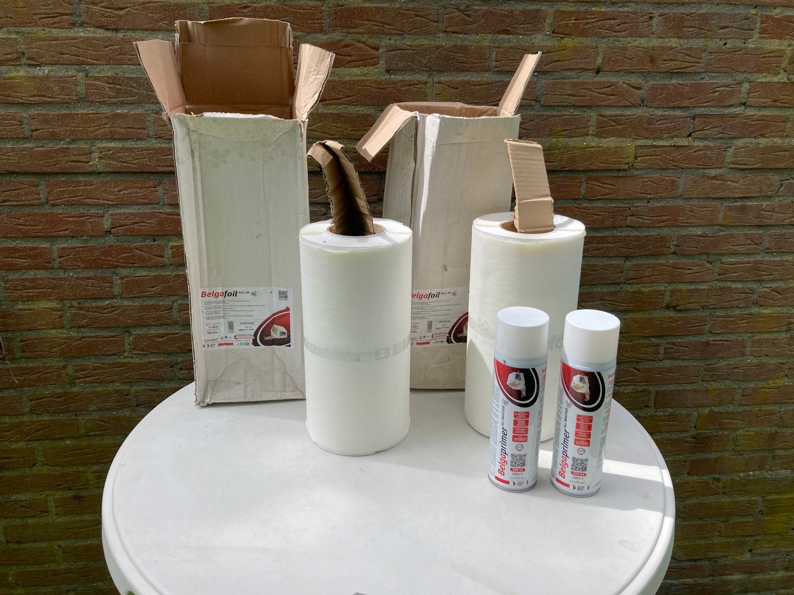 Lucht dichtings band BELGAFOIL met primer NIEUW, Ophalen of Verzenden, Nieuw, Wit