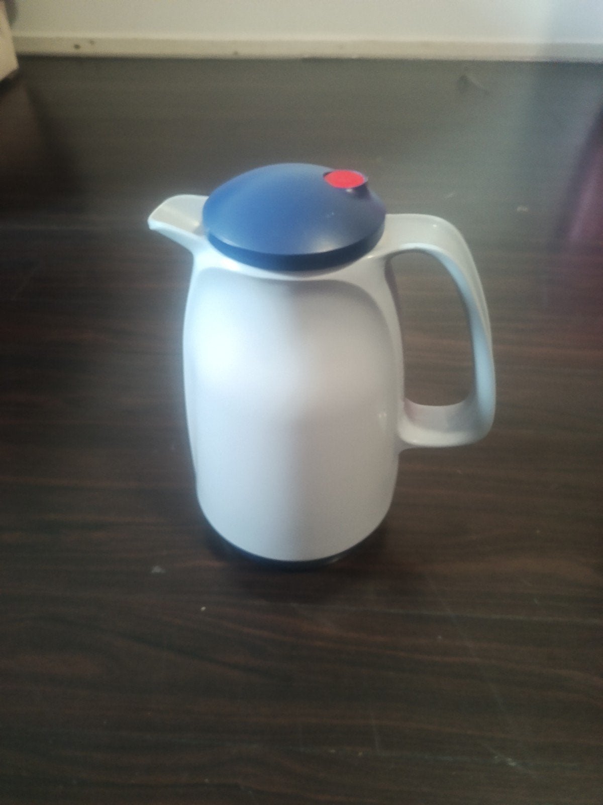 Klassieke Rotpunkt Koffiekan/Theekan-Wit/Blauw-Werkt perfect, Witgoed en Apparatuur, Waterkokers, 1 tot 2 liter, Ophalen