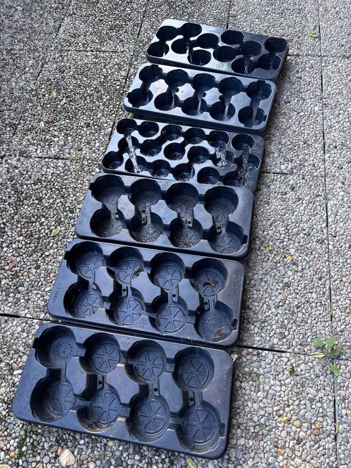 6x Zwarte plantentrays voor kweek en tuinieren, Tuin en Terras, Ophalen, Gebruikt, Overige typen