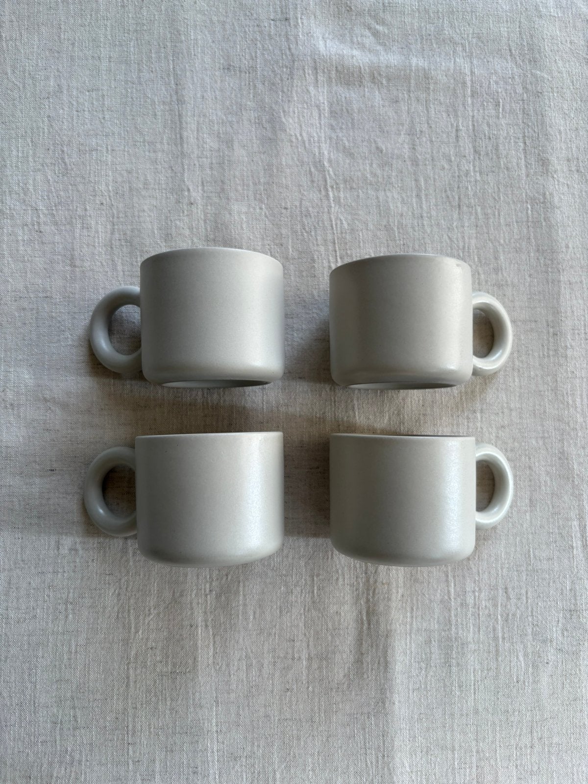 Rivièra Maison Marseille mug - crèmekleurig 4x, Ophalen, Keramiek, Nieuw, Mok