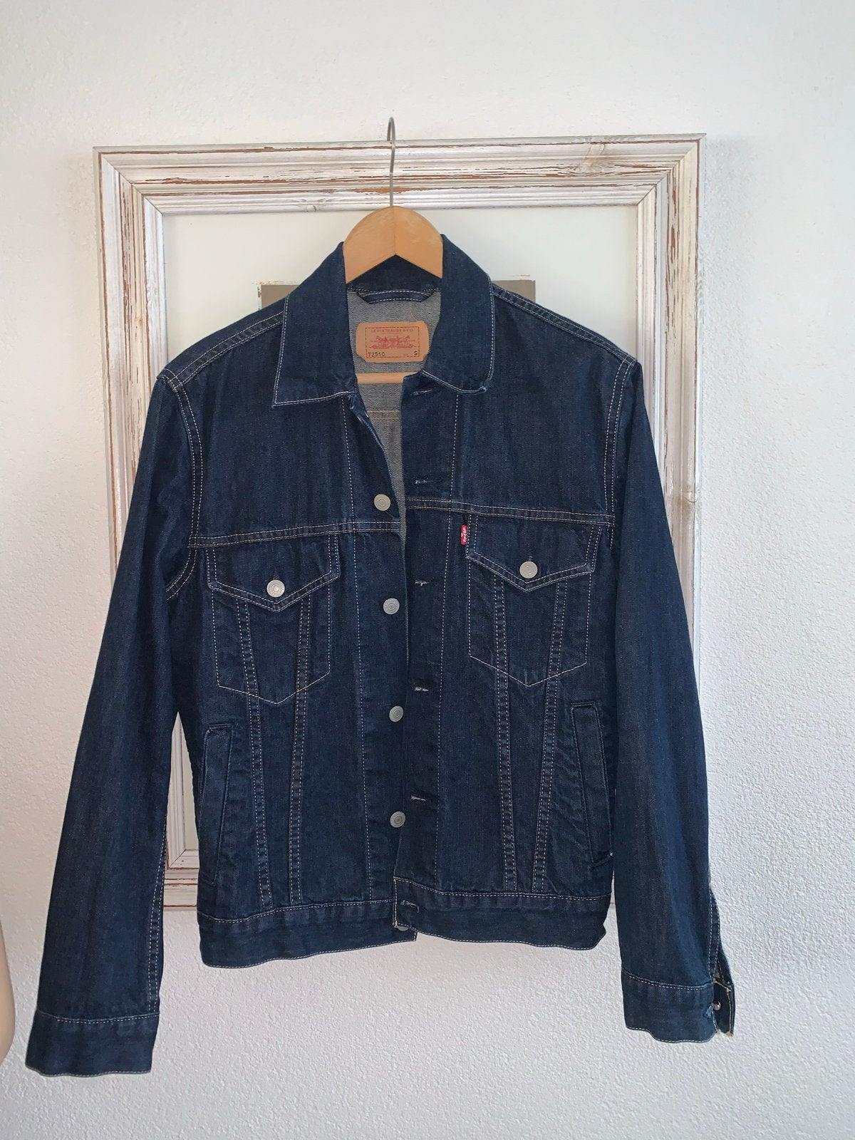 Levi's spijkerjack maat S nieuw staat, Ophalen of Verzenden, Zo goed als nieuw, Maat 46 (S) of kleiner, Blauw
