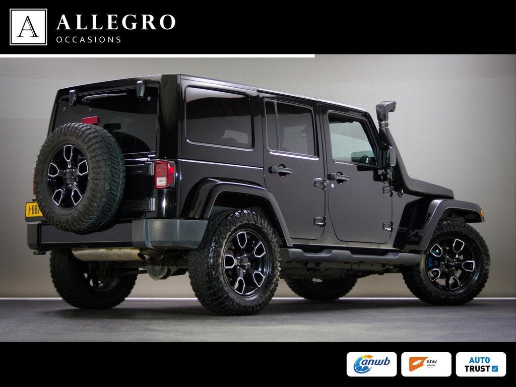 Jeep Wrangler 3.6 Rubicon JK Edition Unlimited (HARDTOP CABR, Automaat, Gebruikt, Zwart, Leder