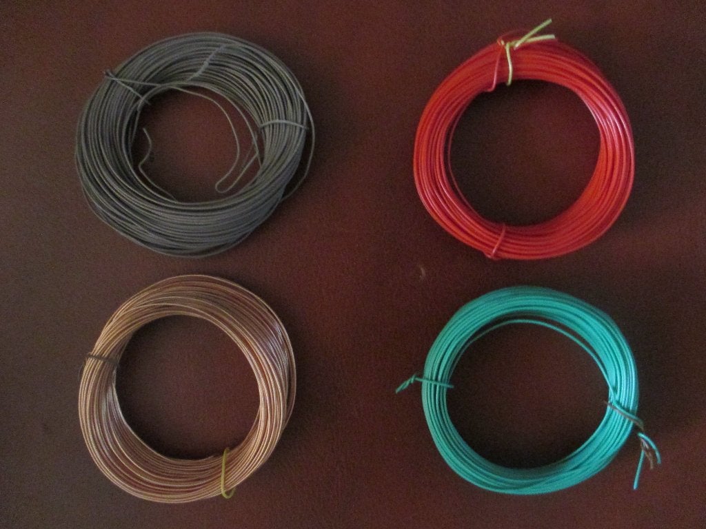 10 meter koperdraad in bruin, rood of transparant, Overige merken, Transformator of Voeding, Gelijkstroom of Wisselstroom, Nieuw