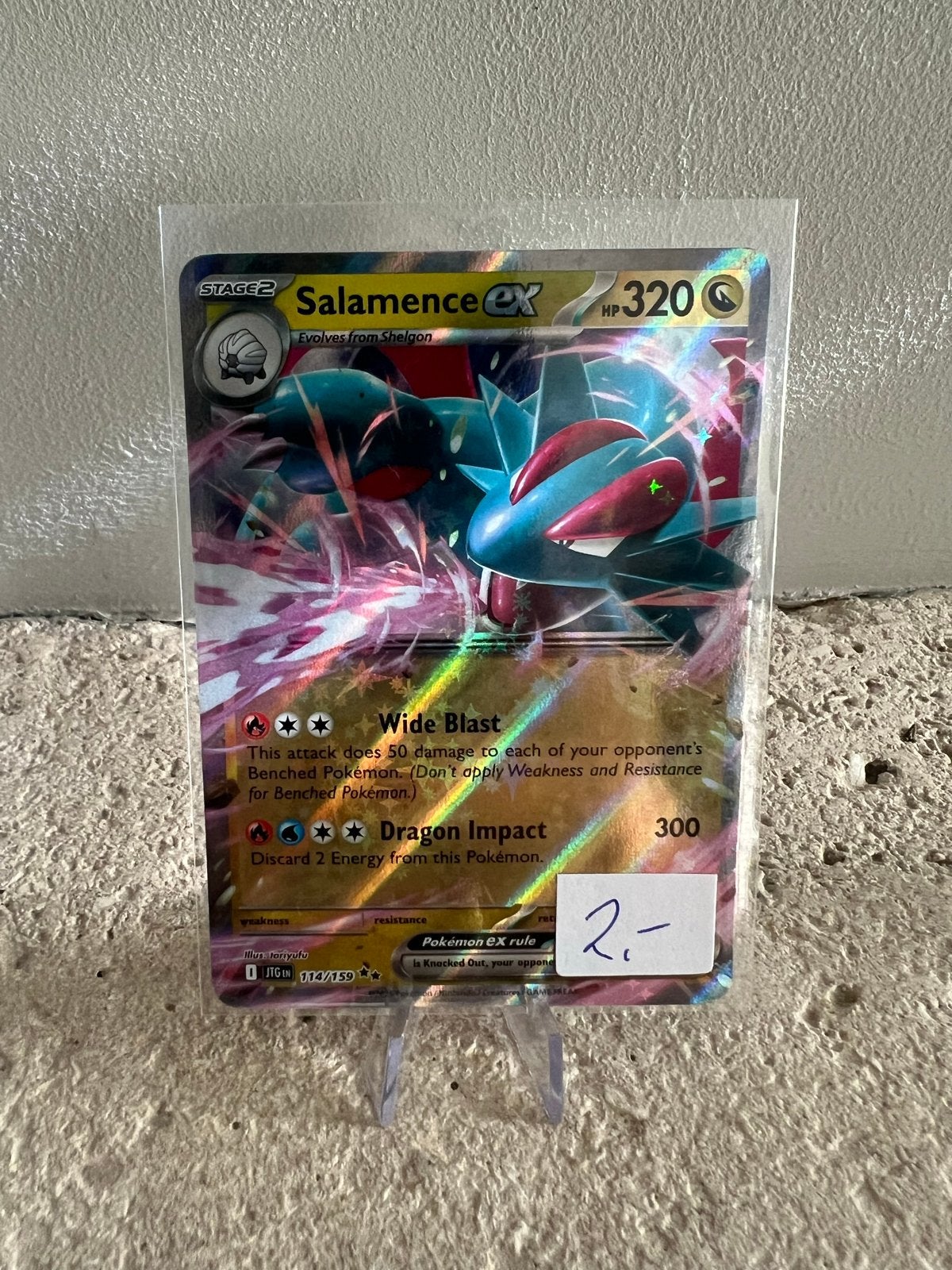 Journey Together Salamence ex 114/159, Ophalen of Verzenden, Nieuw, Losse kaart