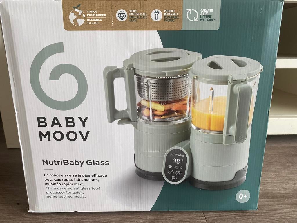 Babymoov Nutribaby Glass voedselstomer en blender, Kinderen en Baby's, Babyvoeding en Toebehoren, Ophalen, Nieuw, Overige typen