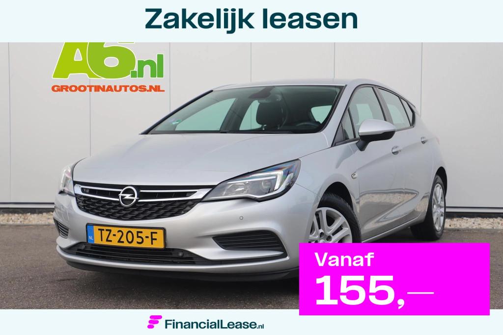 Opel Astra 1.0 Online Edition Navigatie Airco Cruise PDC Blu, Stof, Gebruikt, Euro 6, Met garantie (alle)