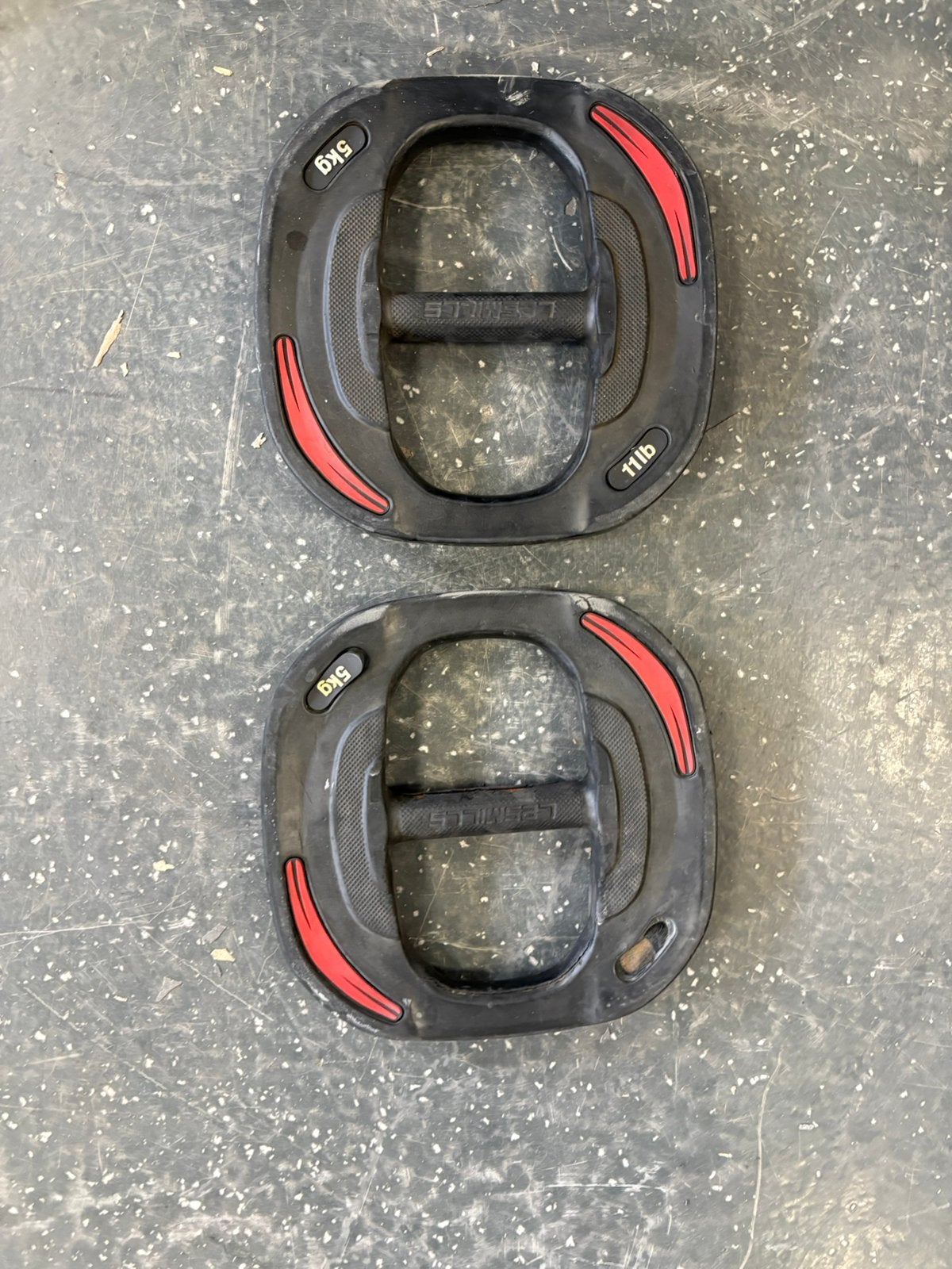 2 x 5 kg les mills smart bar smartbar schijven gebruikt, Halterschijven, Gebruikt, Smart bar, Les mills