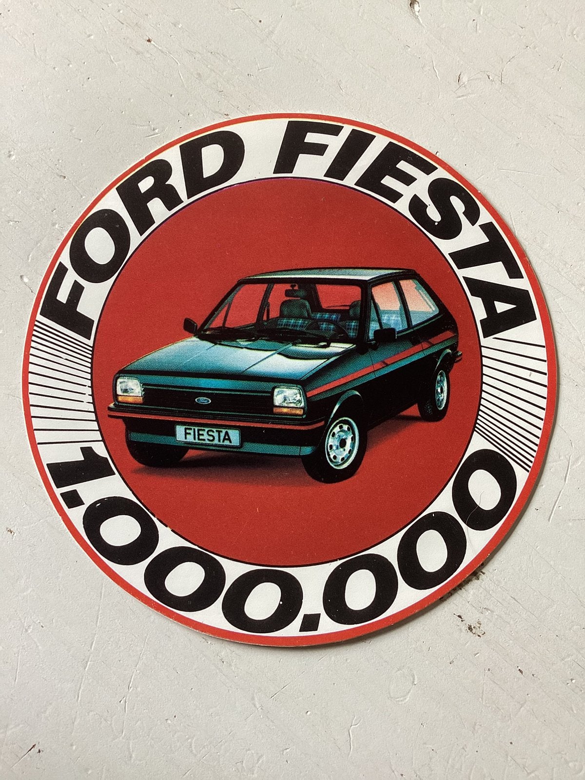 Sticker Ford Fiesta, Verzenden, Zo goed als nieuw, Auto of Motor