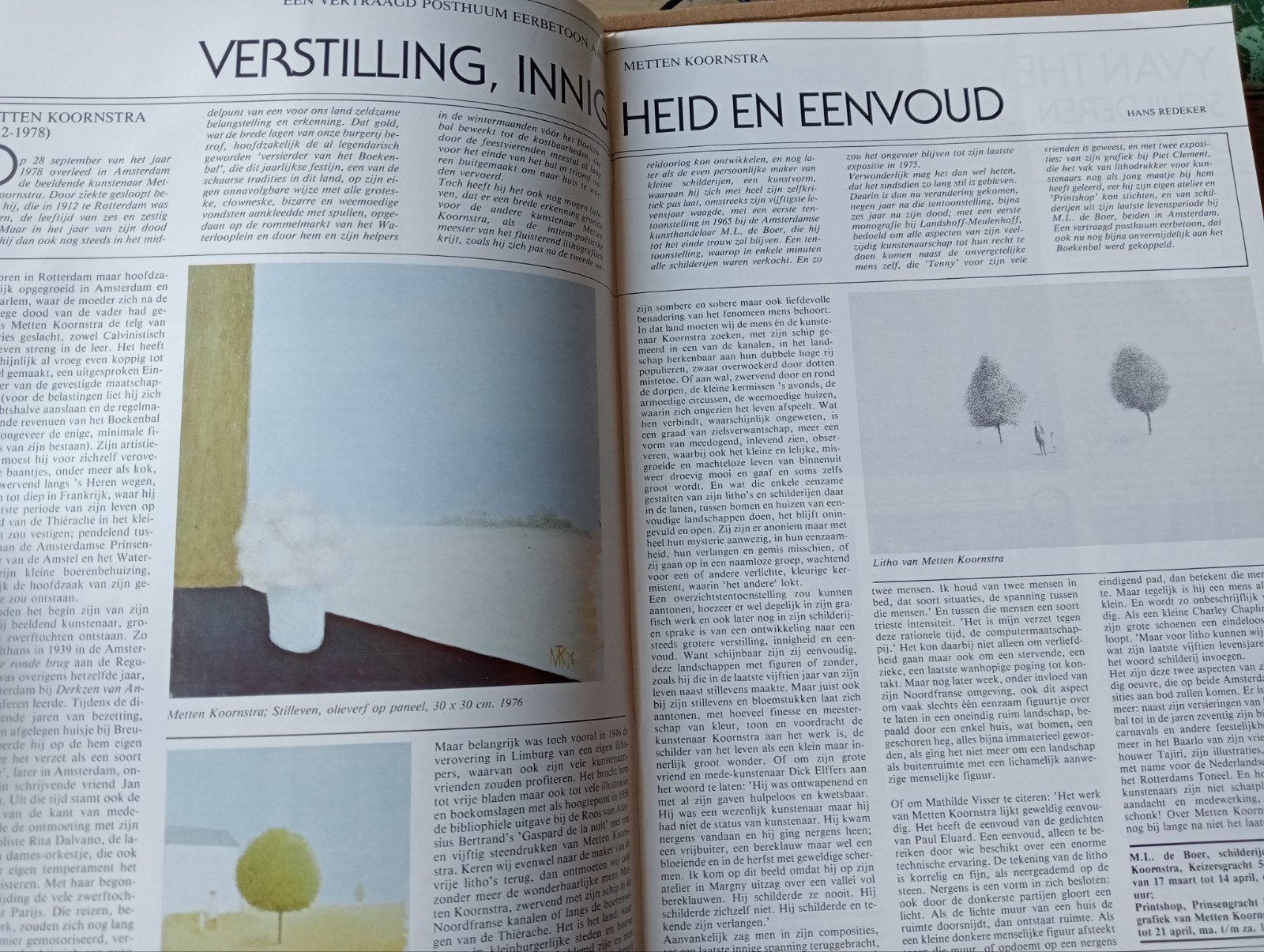Kunsttijdschrift uit maart 1984 - Redelijke staat, Ophalen of Verzenden, Gelezen, Overige typen