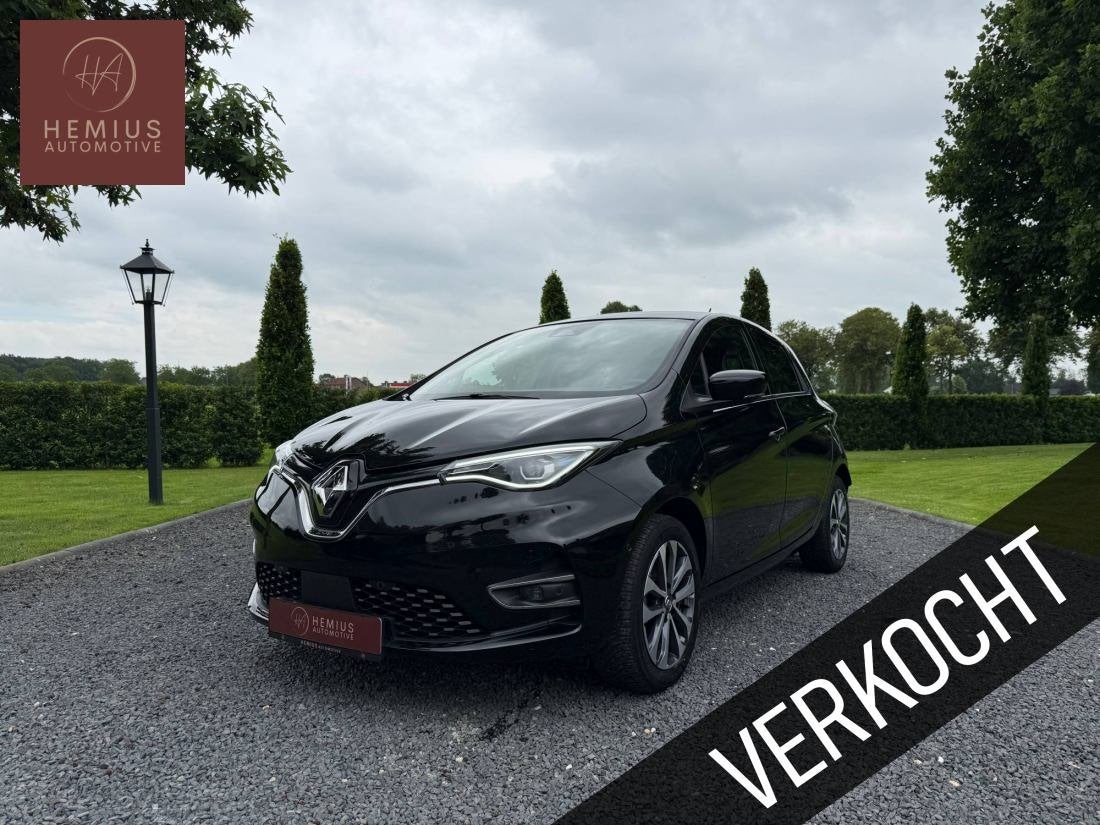 Renault ZOE R135 Intens 52 kWh - SOH 95% - Koop Accu- XXL LC, Auto's, Automaat, Gebruikt, Zwart, ZOE