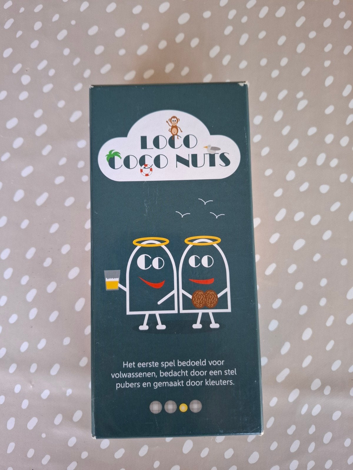 Loco Coco Nuts Kaartspel - Humoristisch Gezelschapsspel, Drie of vier spelers, Ophalen of Verzenden, Zo goed als nieuw, Geronimo Games