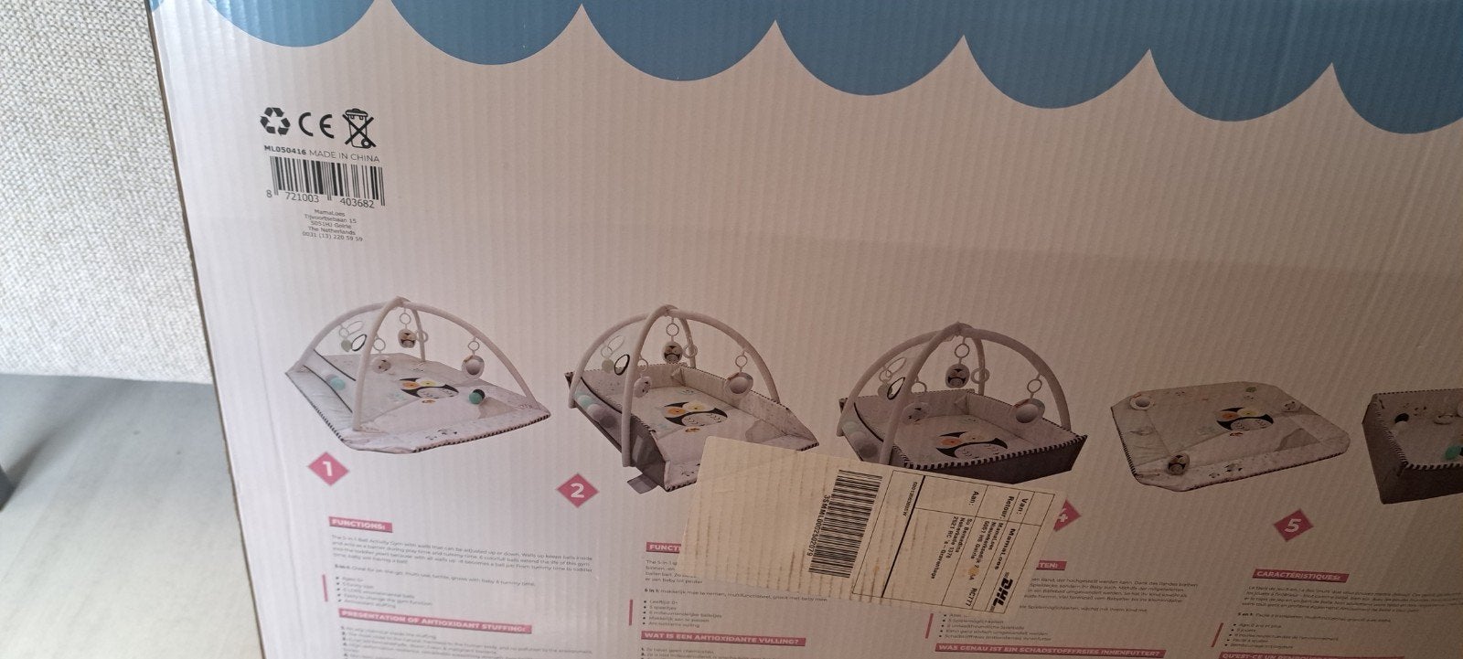 Speelkleed met babygym en mobiel - 5-in-1, Ophalen, Nieuw, Speelkleed