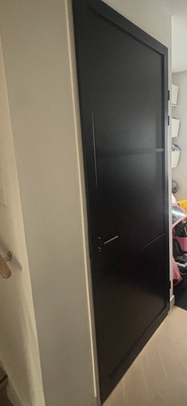 Binnendeur zwart 231,5x0,93 cm NIEUW, Doe-het-zelf en Verbouw, Deuren en Horren, Ophalen, Zo goed als nieuw, Binnendeur, 215 cm of meer