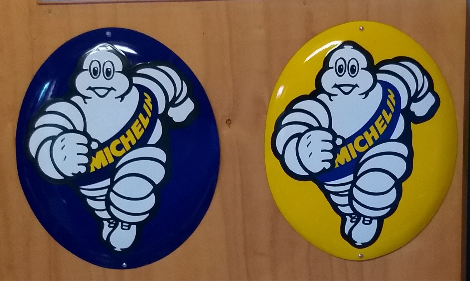 Emaille Michelin borden in nieuwstaat! 🔵 🟡, Ophalen of Verzenden