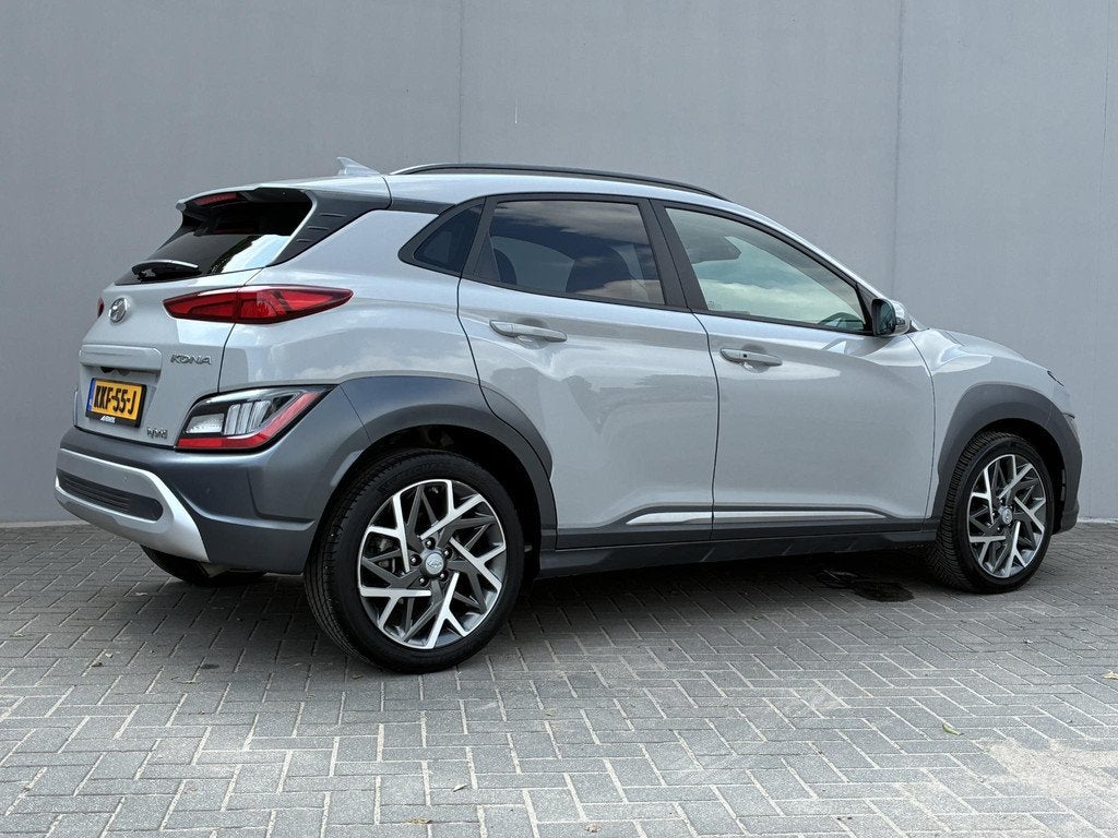 Hyundai Kona 1.6 GDI HEV Fashion / Fabrieksgarantie t/m 03-2, Stof, Gebruikt, Euro 6, 2 kWh