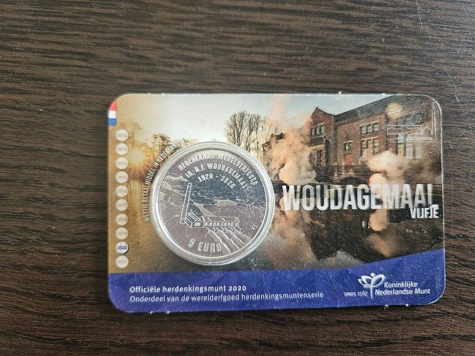 Woudagemaal Vijfje 2020 - Koninklijke Nederlandse Munt, Ophalen of Verzenden, Koningin Beatrix, Euro's, Losse munt