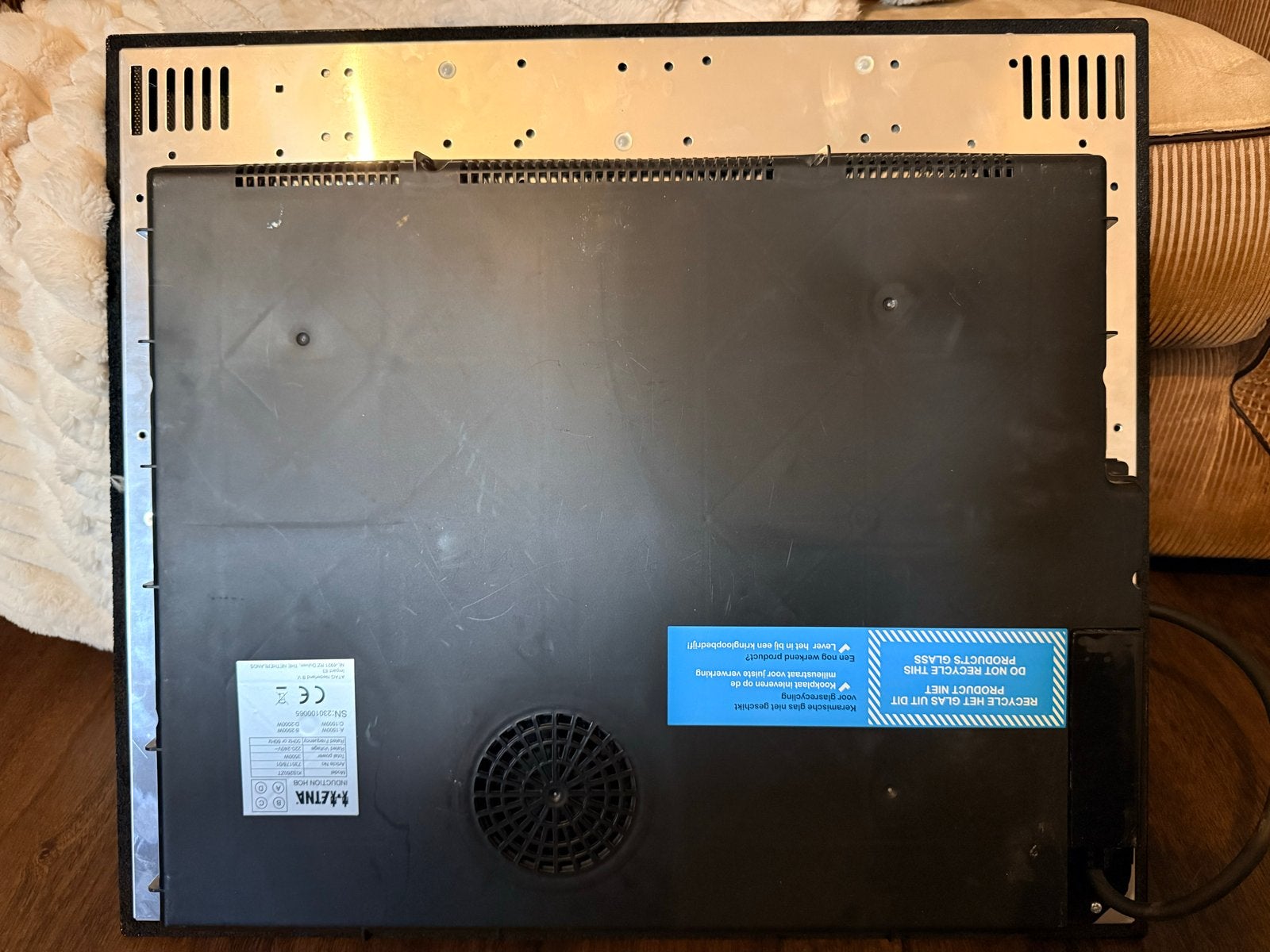ETNA KIS260ZT Inductiekookplaat - 4 zones, 3500W, Ophalen, Gebruikt, 4 kookzones, Inbouw