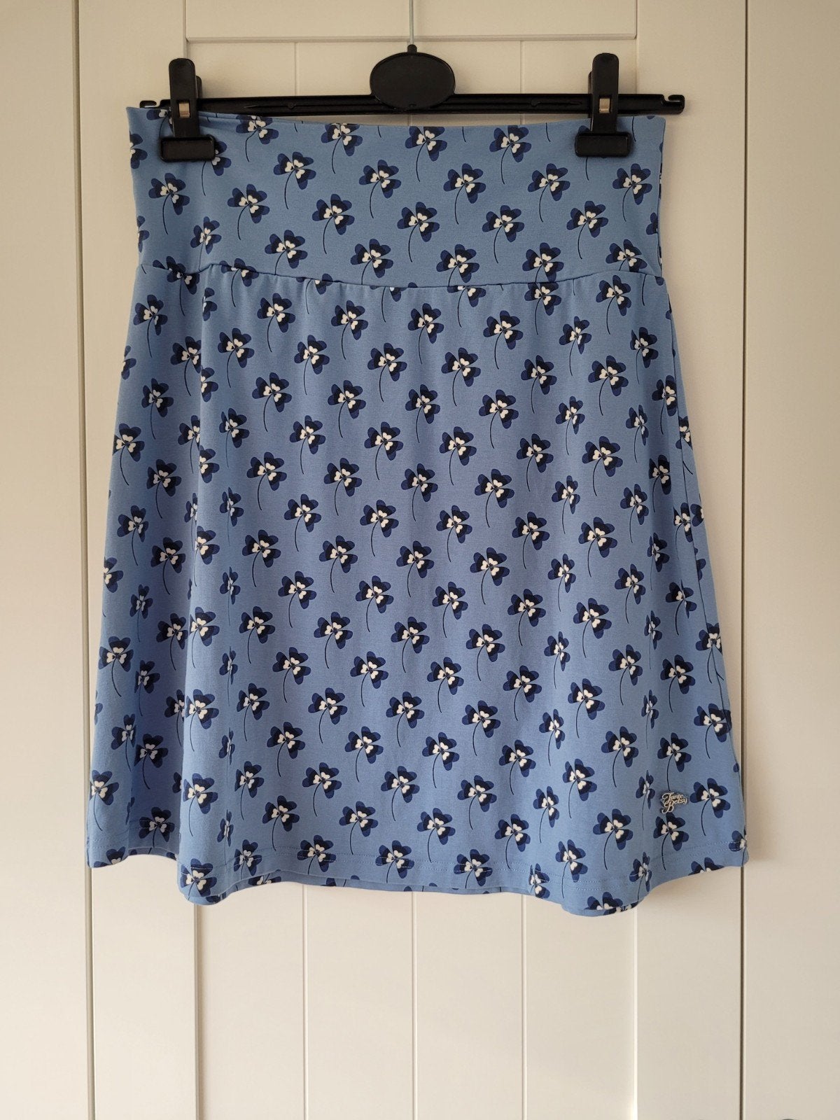 Blauwe rok met klavertjes maat L tante Betsy, Kleding | Dames, Tante Betsy, Blauw, Maat 42/44 (L), Ophalen of Verzenden