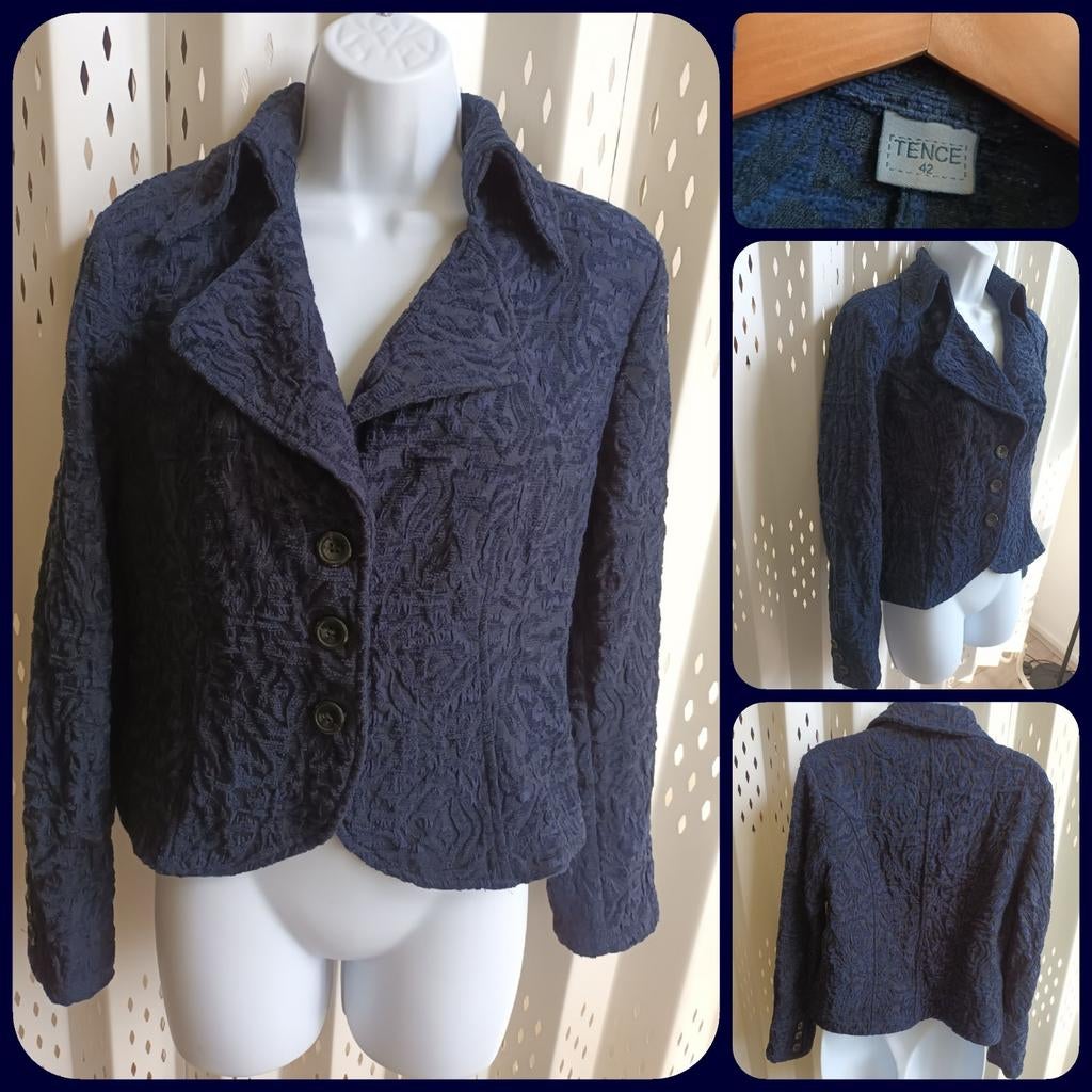 Tence donkerblauw damesjasje blazer maat 42, Kleding | Dames, Blauw, Ophalen of Verzenden, Zo goed als nieuw, Maat 42/44 (L)