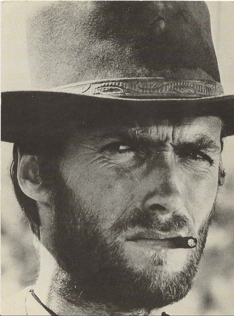 Briefkaart Clint Eastwood, Ophalen of Verzenden, 1980 tot heden, Ongelopen, Sterren en Beroemdheden