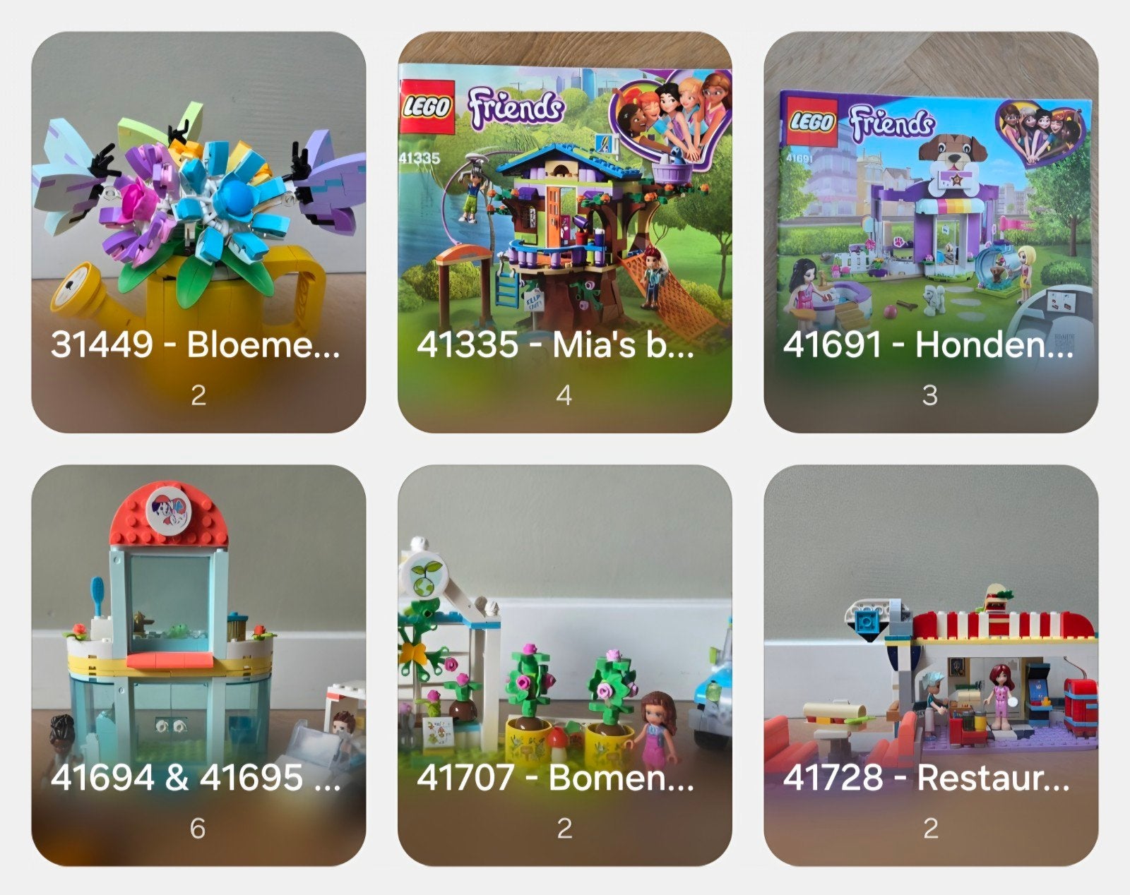 Diverse LEGO setjes o.a Friends, Creator en Elves - €15 per, Kinderen en Baby's, Lego, Compleet, Friends, Ophalen of Verzenden