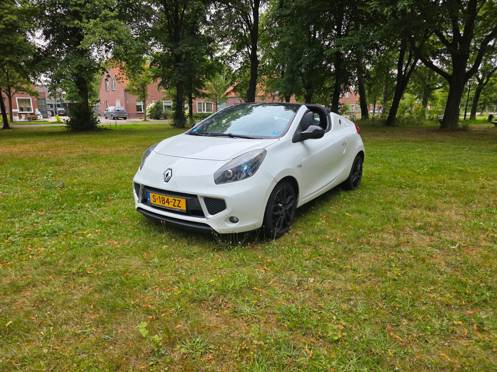 Renault Wind 1.2 TCE 2011 Wit, Auto's, Voorwielaandrijving, 4 cilinders, Cabriolet, 102 pk