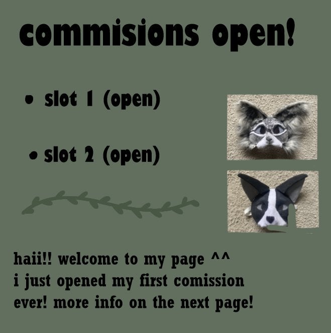 MASKER COMISSIONS!!, Dieren, Nieuw, Meerkleurig, Ophalen of Verzenden