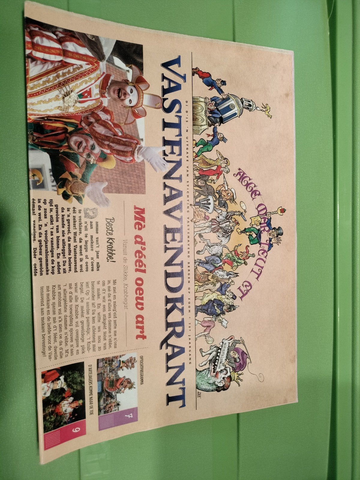 Vastenavendkrant 2018 - Bergen op Zoom, Ophalen, 1980 tot heden, Nederland, Krant