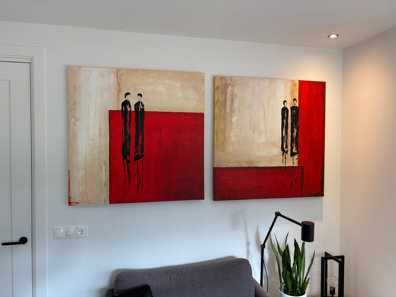 2 Schilderijen van Fiore 05, Huis en Inrichting, Kasten | Wandmeubels, Ophalen, Zo goed als nieuw, 25 tot 50 cm, Minder dan 100 cm