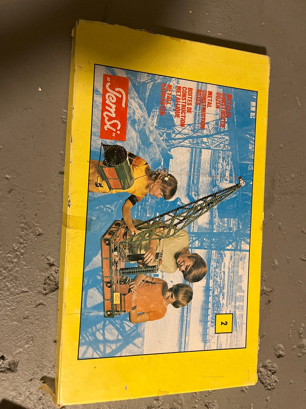 Vintage Temsi Bouwdoos 2 - Metaal Constructie Speelgoed, Ophalen of Verzenden, Gebruikt, Overige merken
