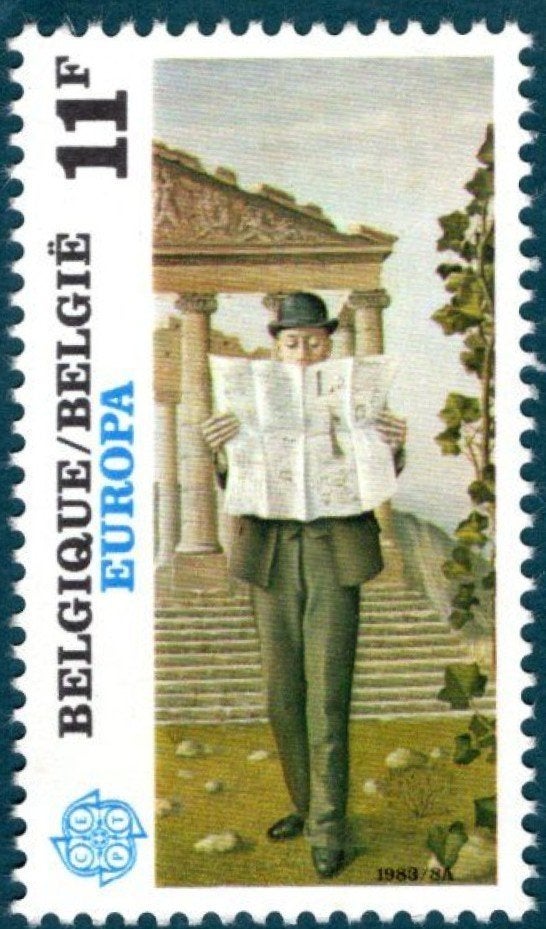 België 1983 - OBP 2092 - Kunstwerk Paul Delvaux, Frankeerzegel, Ophalen of Verzenden, Postfris, Postfris