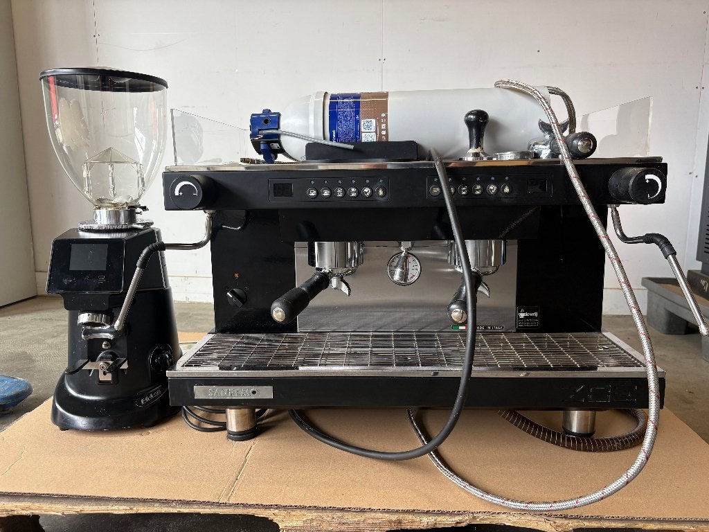 Sanremo Espressomachine Zoe compet 2gr met molen, Ophalen, Gebruikt, Koffie en Espresso
