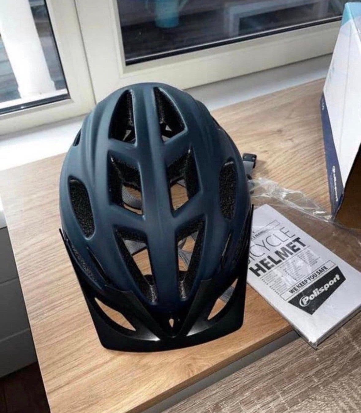 Nieuwe Polisport fietshelm volwassenen - 58-61cm donkerblauw, Ophalen, Nieuw, Overige maten, Heer of Dame
