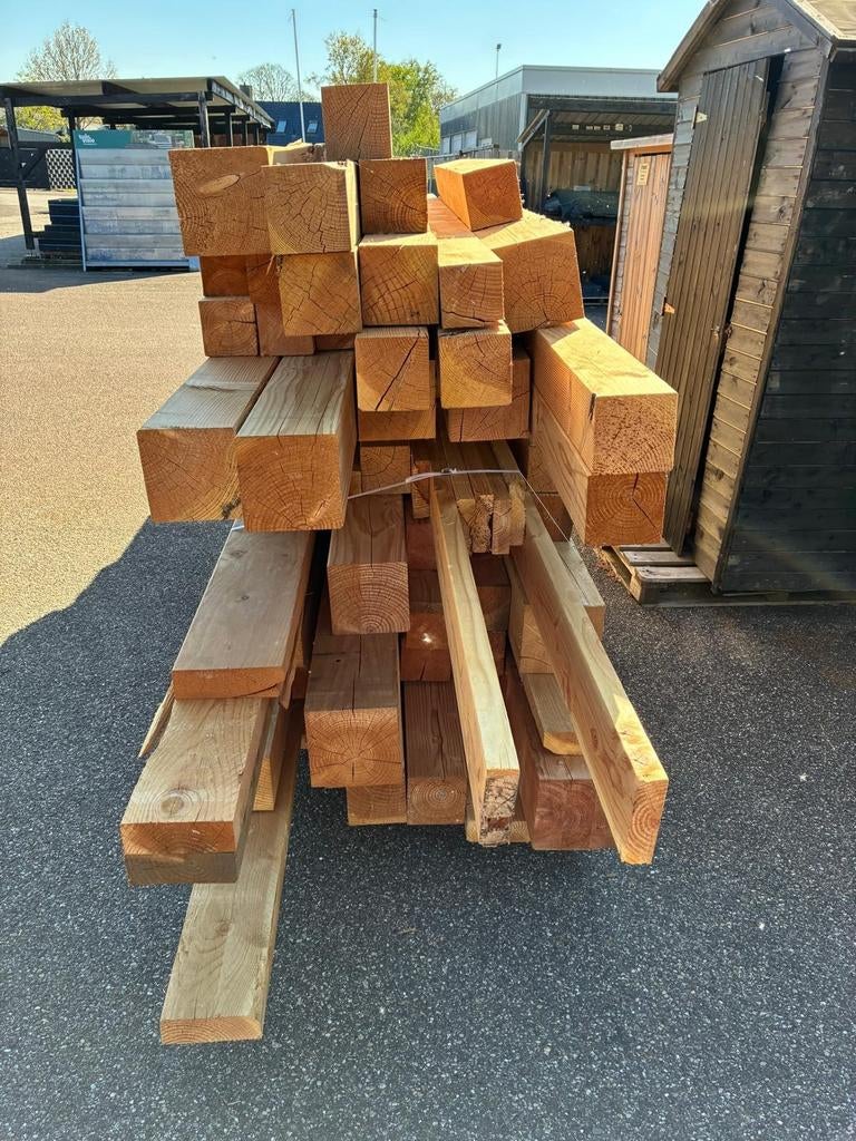 Douglas palen - diverse maten en lengtes, lage prijzen, Tuin en Terras, Palen, Balken en Planken, Ophalen, Nieuw