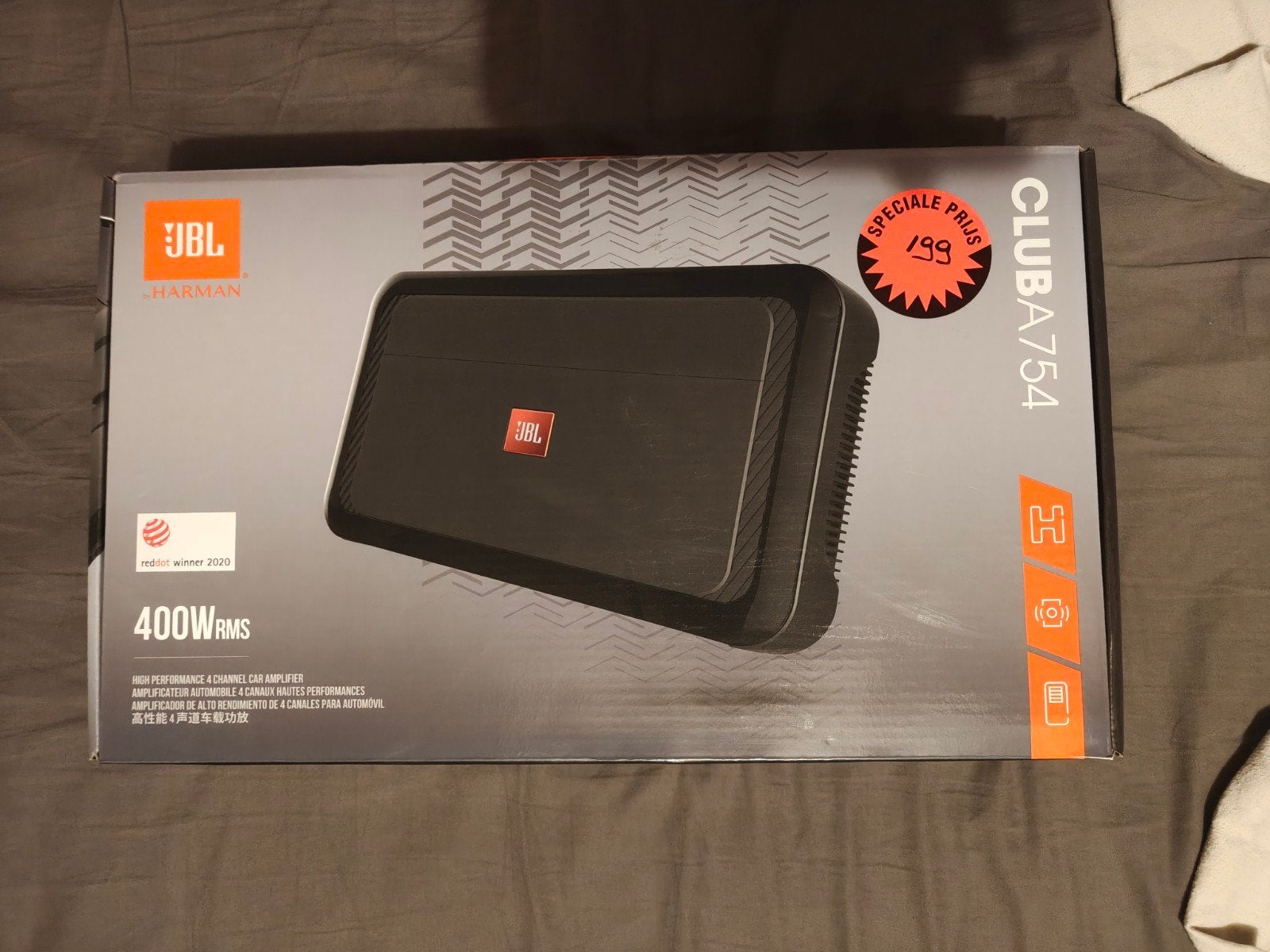 JBL CLUB 400w rms 4 kanaals versterker, Ophalen, Nieuw