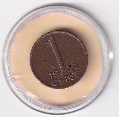 1 Cent 1952 Zeer Fraai, Postzegels en Munten, Verzenden, Koningin Juliana, 1 cent, Losse munt