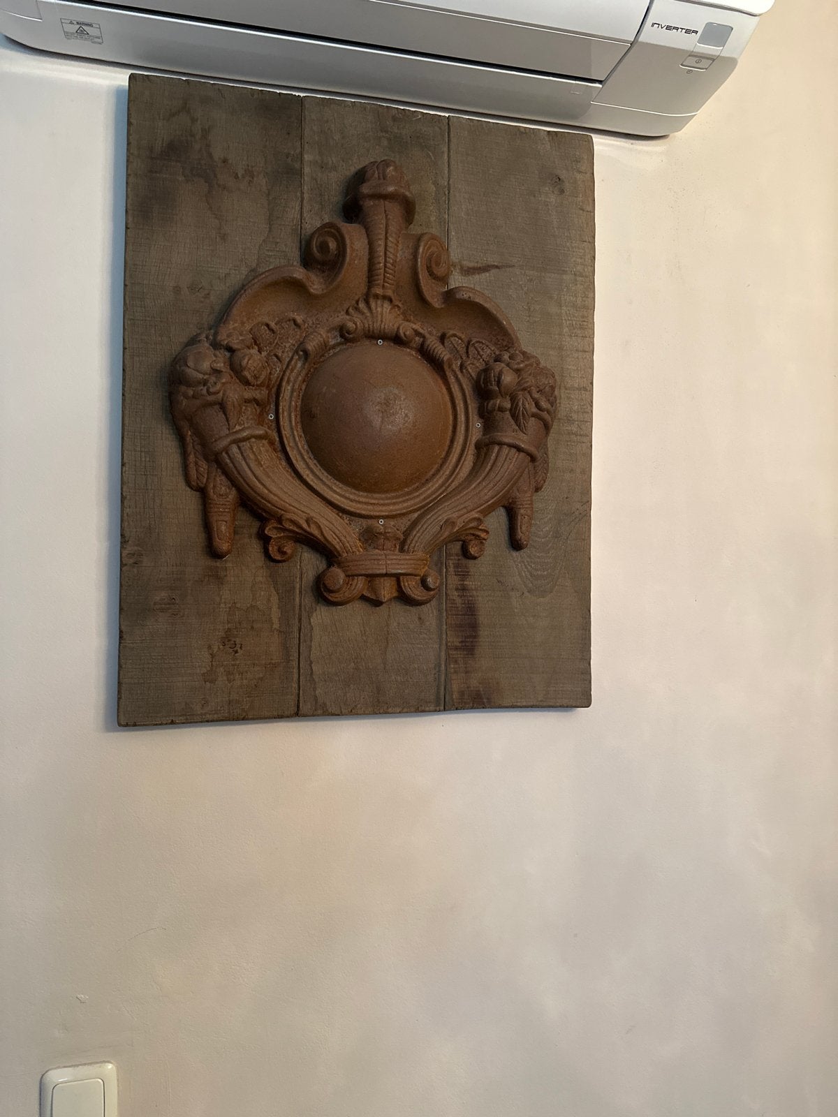 Franseiken houten plaat met ornament - Lokeend Venlo, Antiek en Kunst, Ophalen