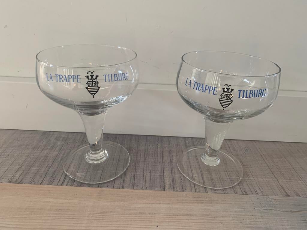 2x La Trappe bierglazen, Ophalen of Verzenden, Nieuw, Glas of Glazen, La Trappe