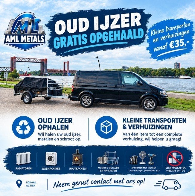 wij halen gratis oud ijzer op in regio Spijkenisse, Ophalen of Verzenden