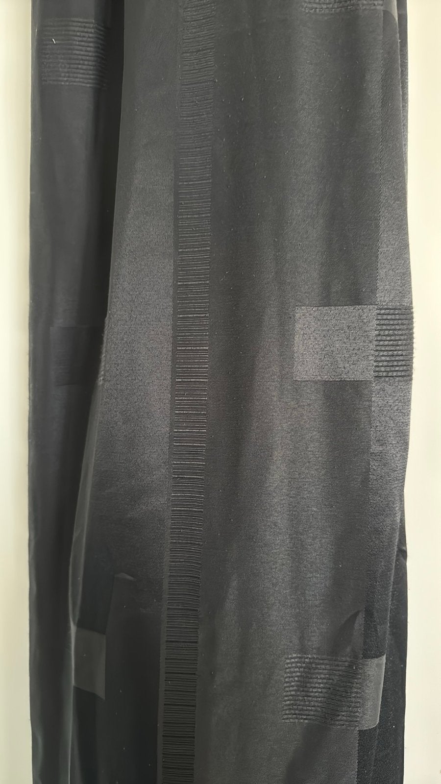 Gordijn strook 230 cm lang, 96 cm breed, Gebruikt, Kwantum, Zwart, Ophalen of Verzenden