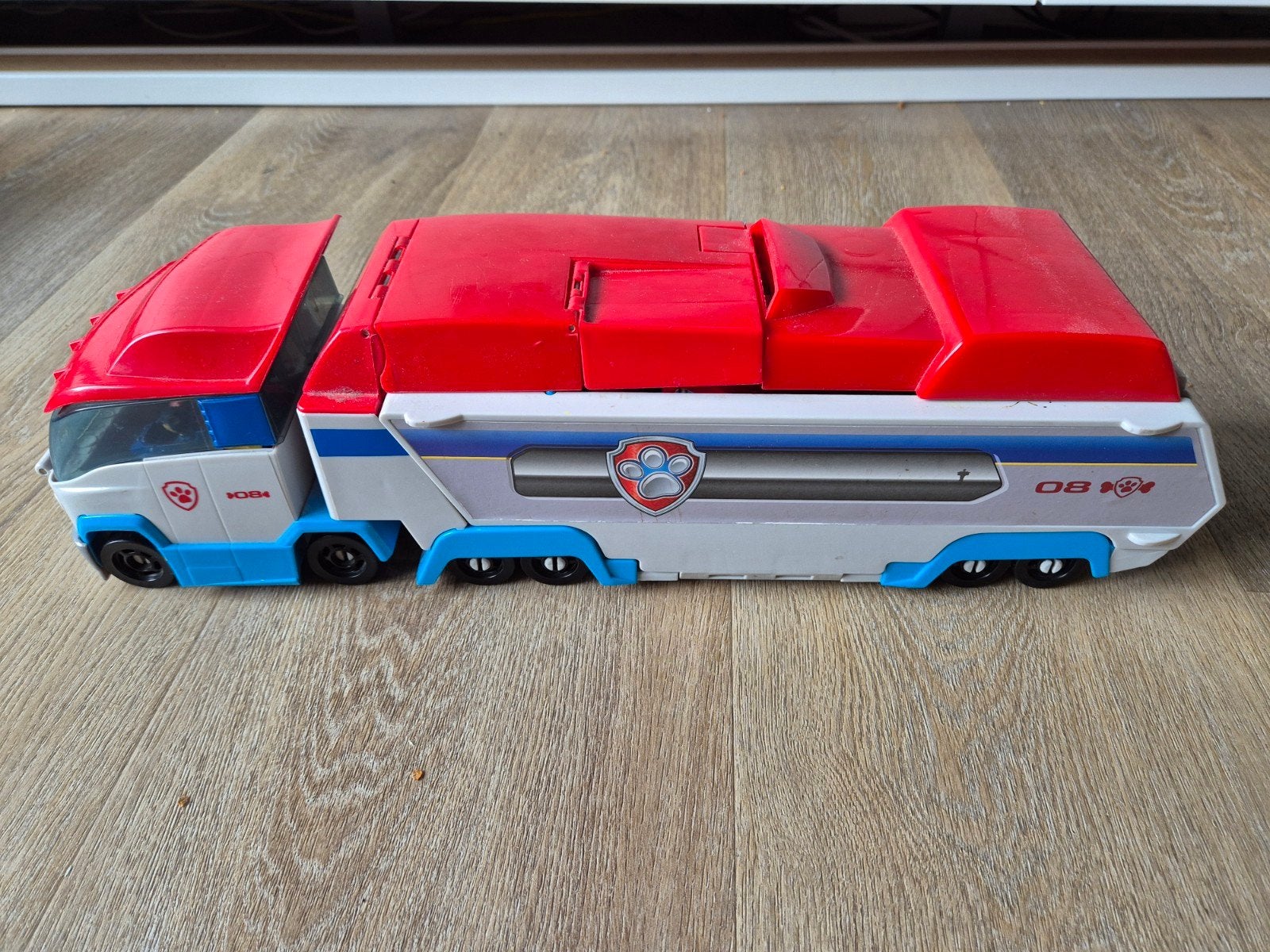 Paw Patroller (Launch'N Haul) met 6 True Metal voertuigen, Ophalen of Verzenden, Gebruikt