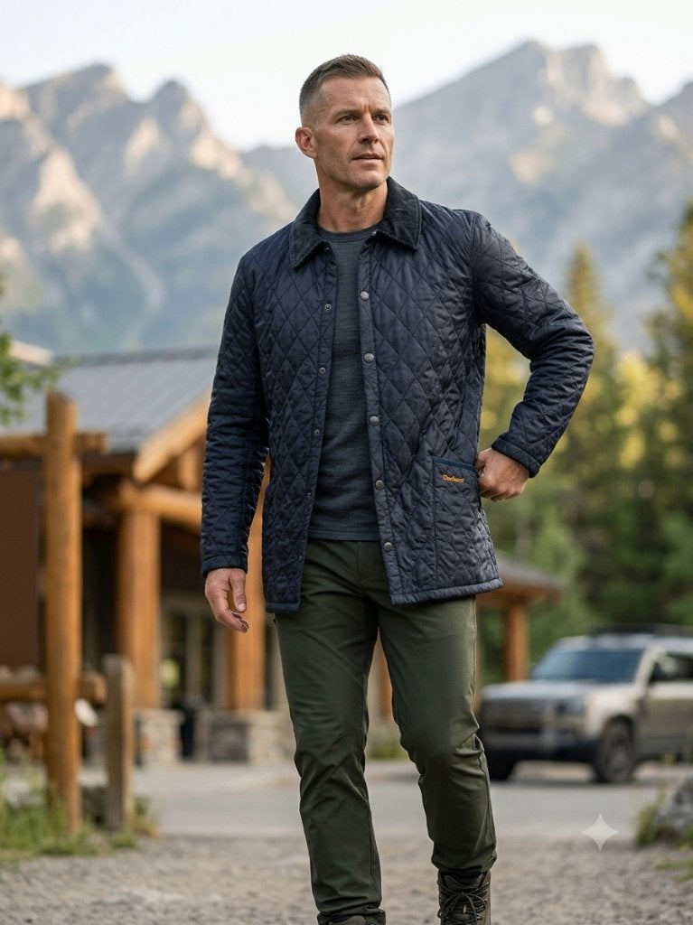 Barbour 'L/W Liddesdale Summer Jkt' maat Large, Maat 52/54 (L), Barbour, Blauw, Ophalen of Verzenden