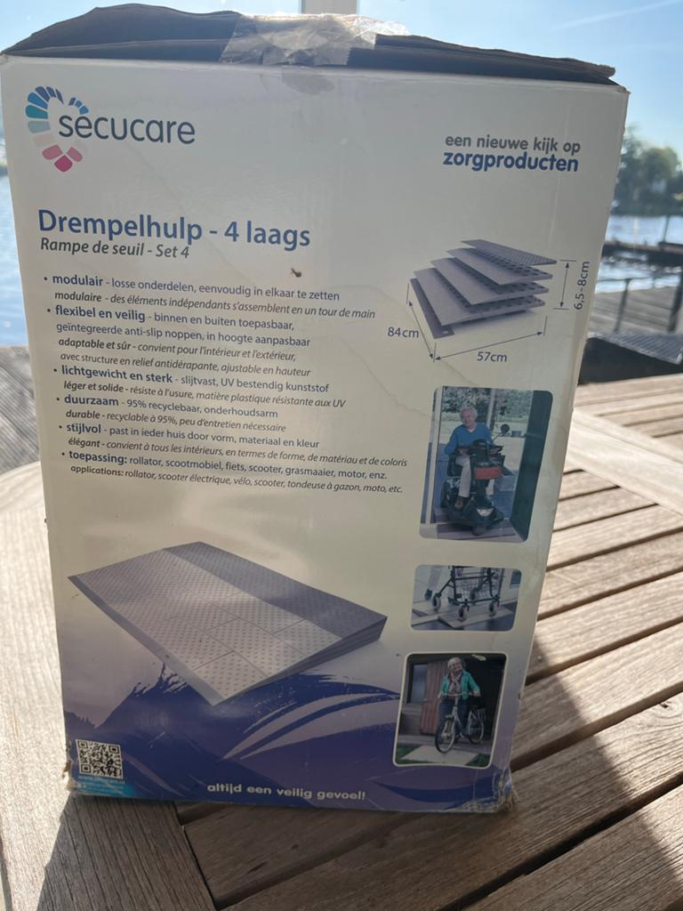 Drempelhulp 4 laags, 84x57 tot 8cm hoog, Ophalen of Verzenden, Nieuw