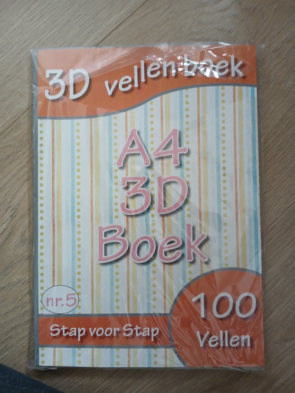 3D Vellenboek A4 - 100 Vellen - Knutselmateriaal, Overige thema's, Nieuw, Meerkleurig, Ophalen of Verzenden