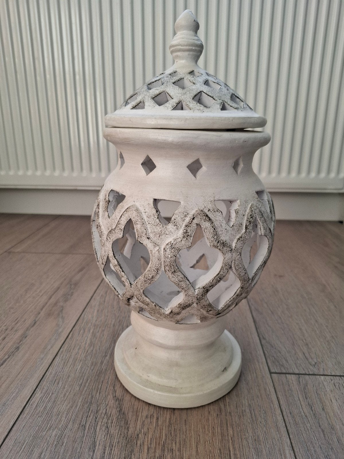 Aardewerk pot wit, Ophalen of Verzenden, Gebruikt
