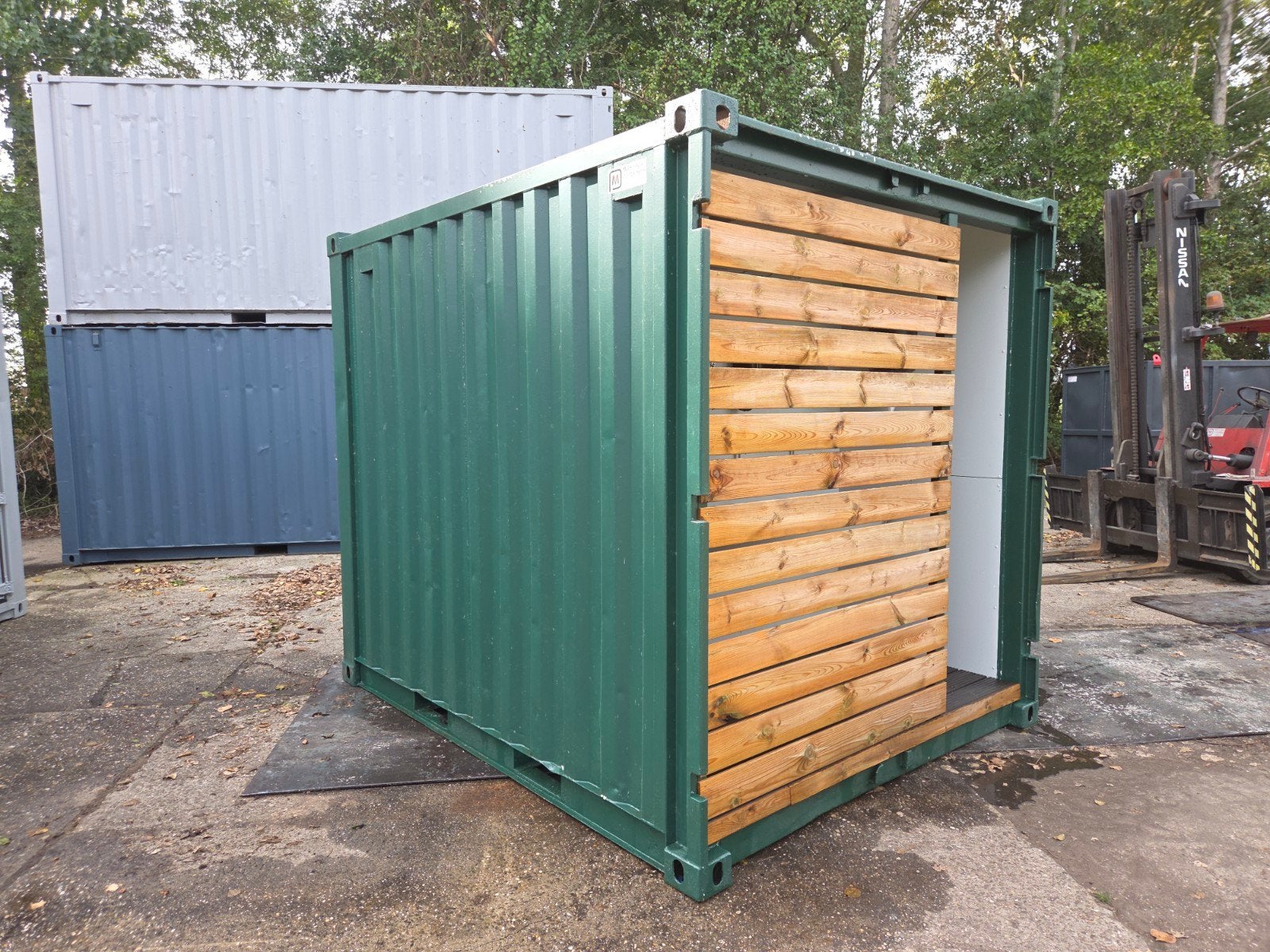 10 ft zeecontainer/wasgelegenheid twee kanten, Ophalen of Verzenden