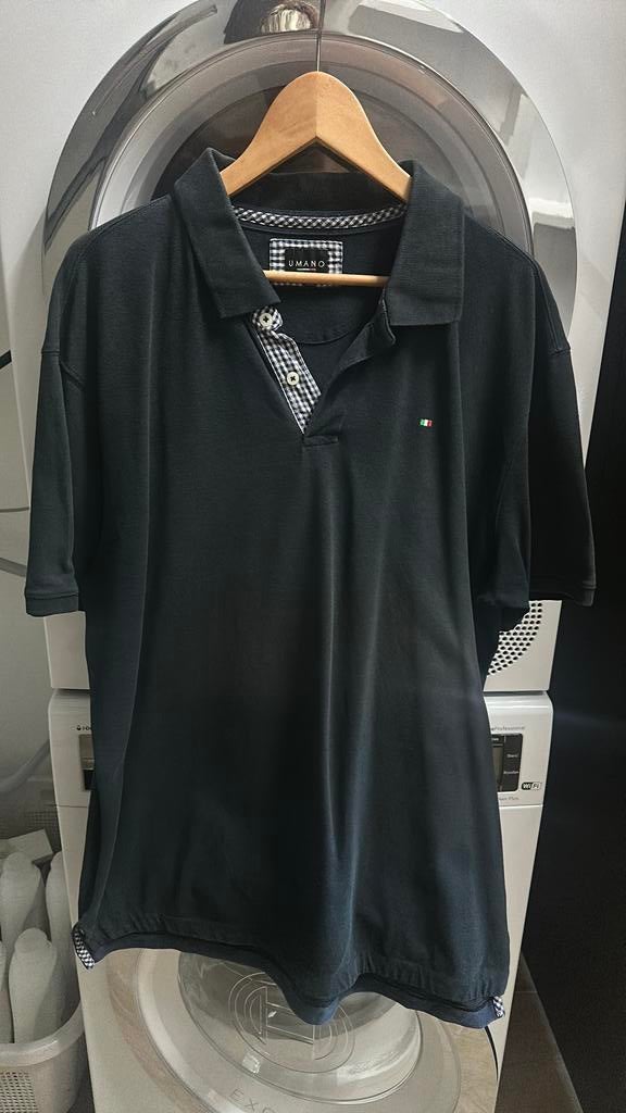 Zwarte polo merk umano maat 3XL, Ophalen of Verzenden, Gedragen, Overige maten, Zwart