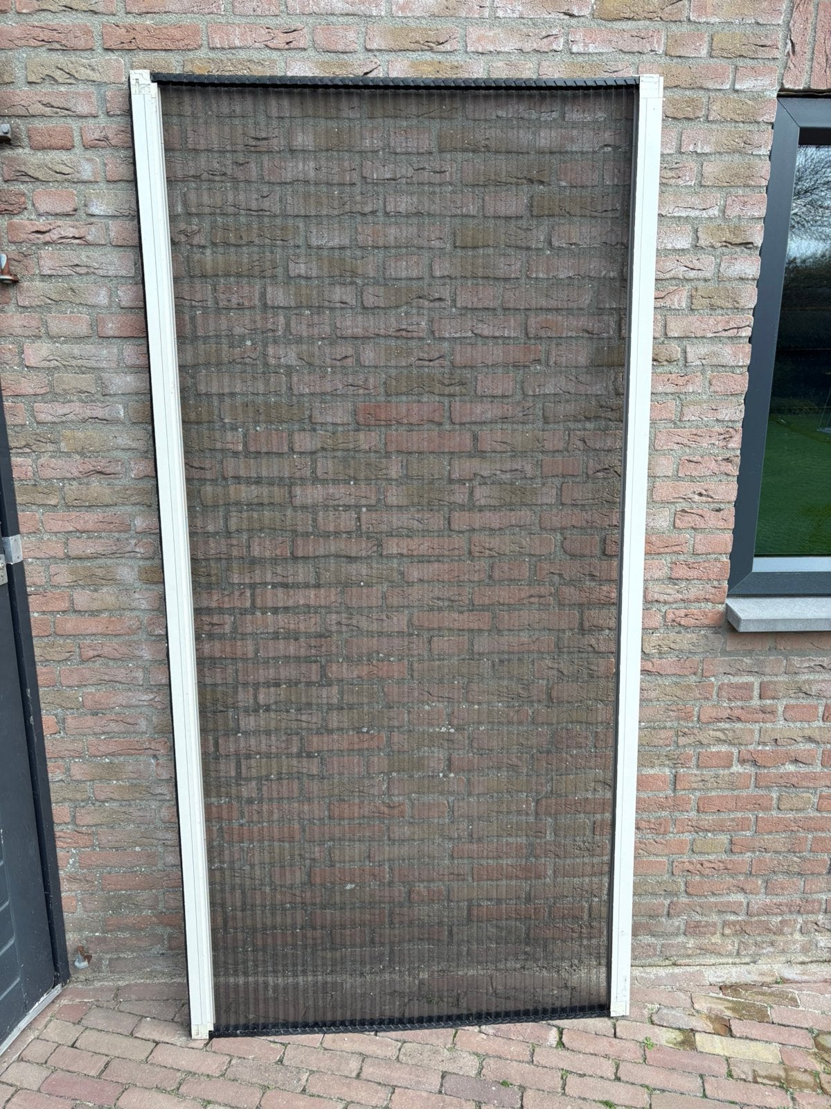 Plisse hor deur, Kunststof, 215 cm of meer, Hordeur, Zo goed als nieuw