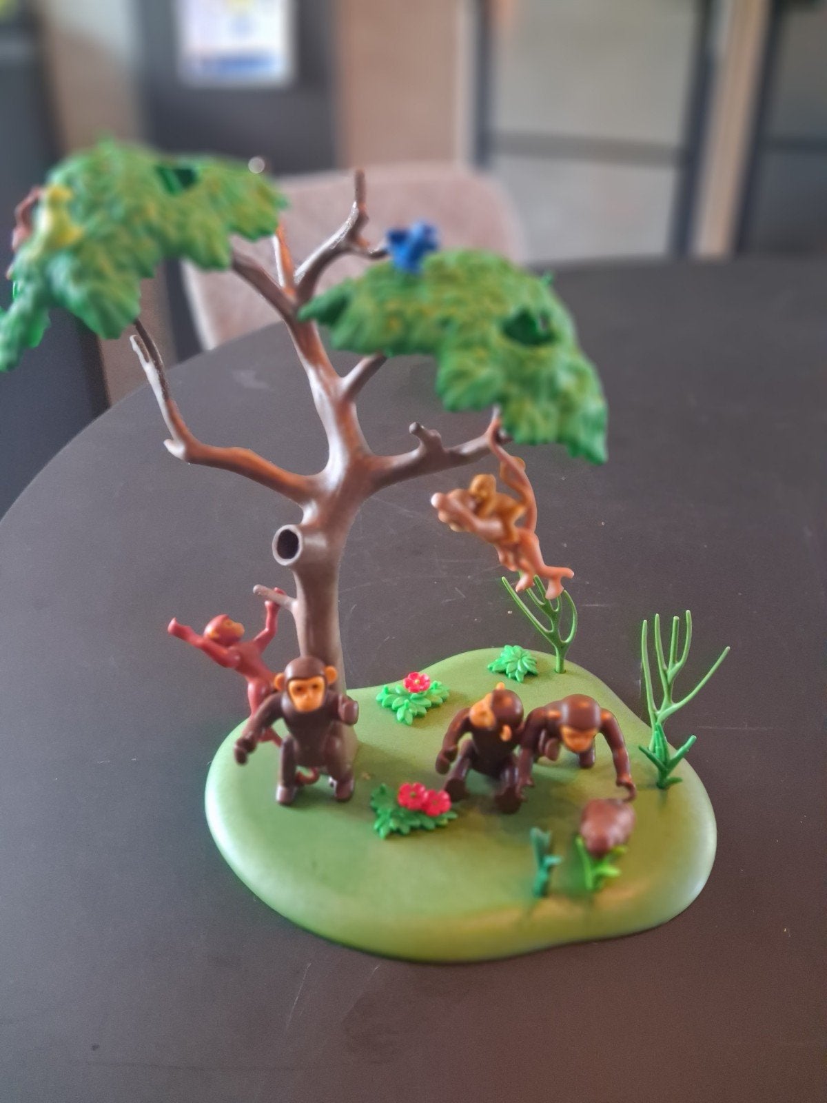 Playmobil apenboom met 8 apen en vogels, Ophalen of Verzenden, Gebruikt